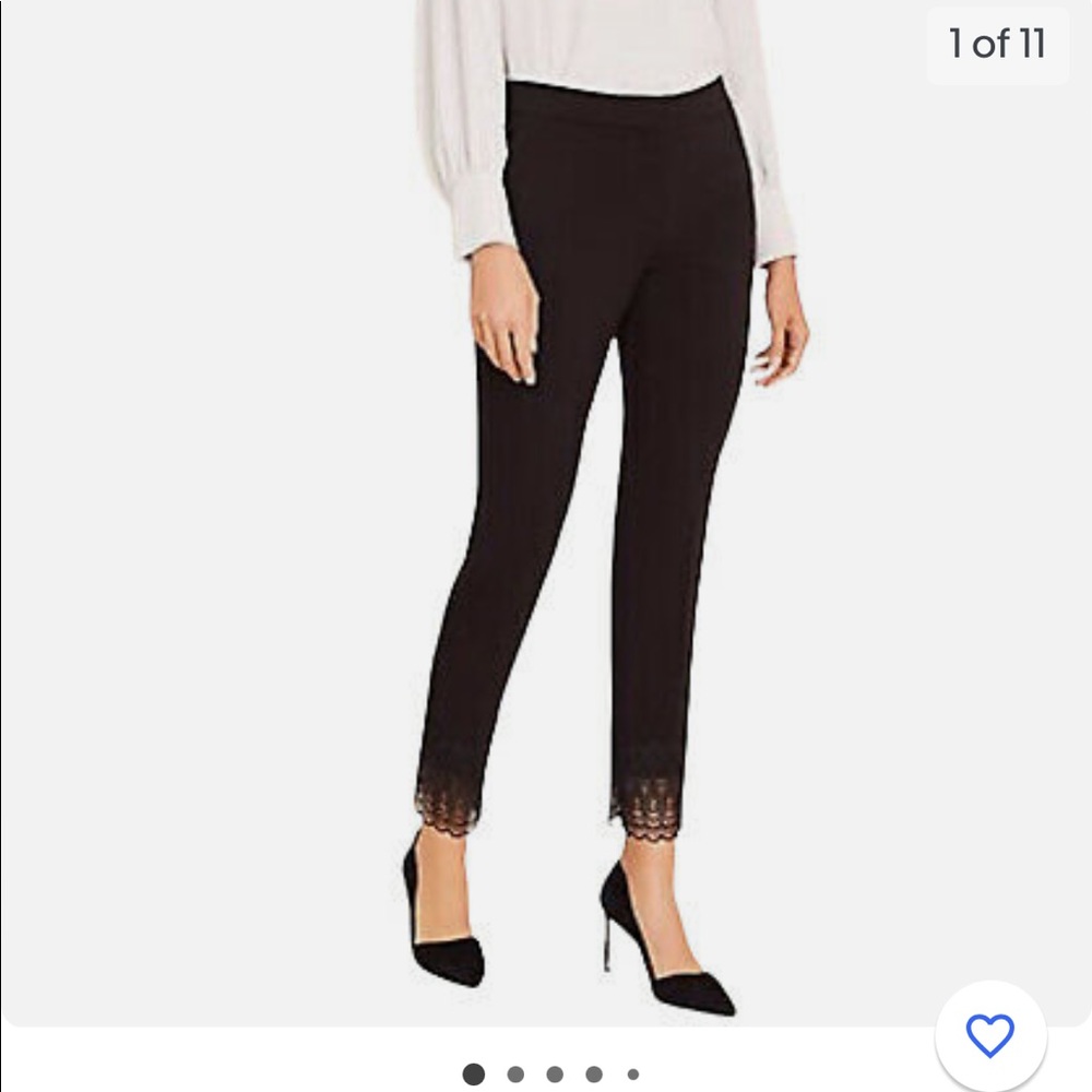Lace ankle cuff pant